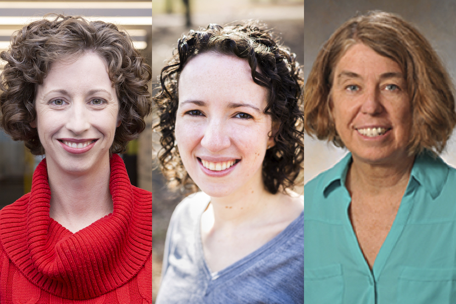 L to R: Rebecca Willett, Rina Foygel Barber, Mary Silber.