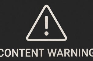 content warning label